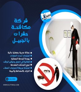 شركة مكافحة حشرات بالجبيل